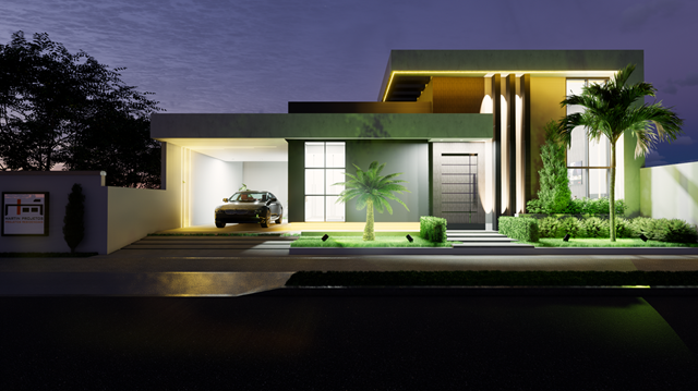 foto de projeto de casa 10x30 com linda fachada